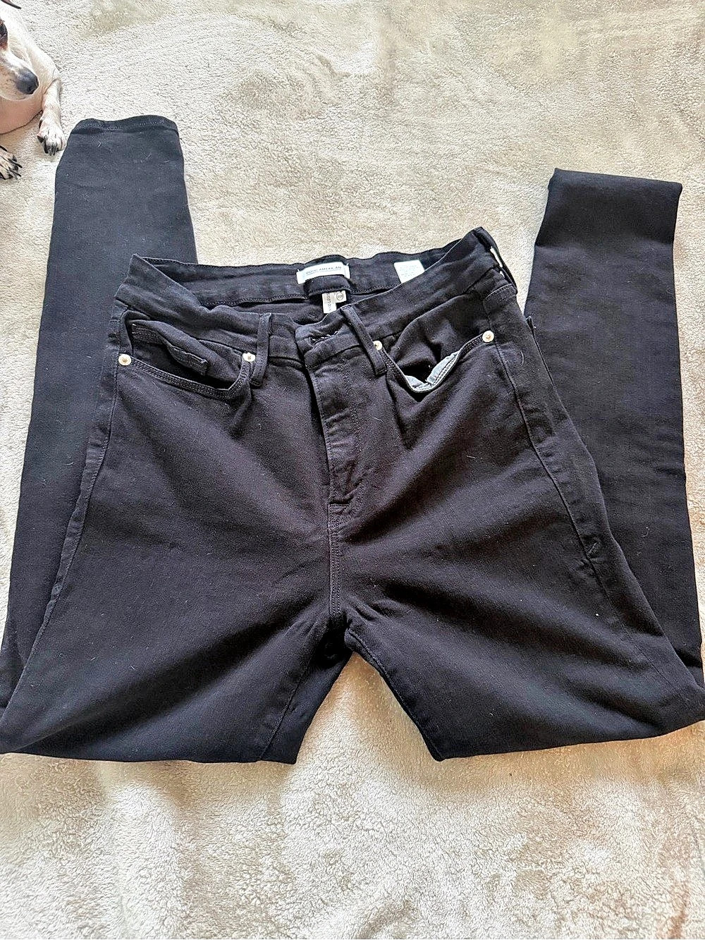 Good American Good Legs Black Skinny Jeans